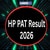 HP PAT Result 2025 (Out) - HP Polytechnic Merit List & Scorecard